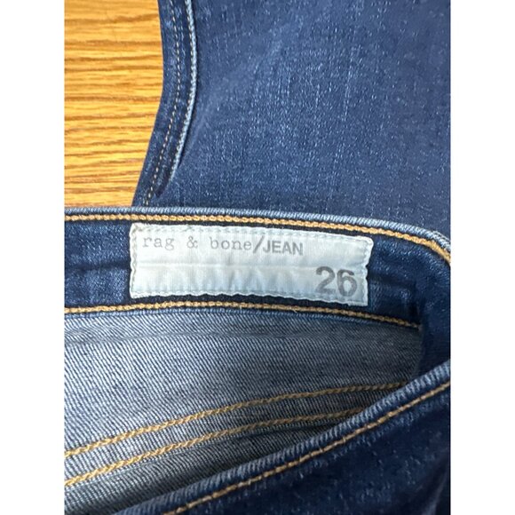 Rag & Bone Womens Dark Wash Mid Rise Skinny Jeans Size 26 - Picture 6 of 11